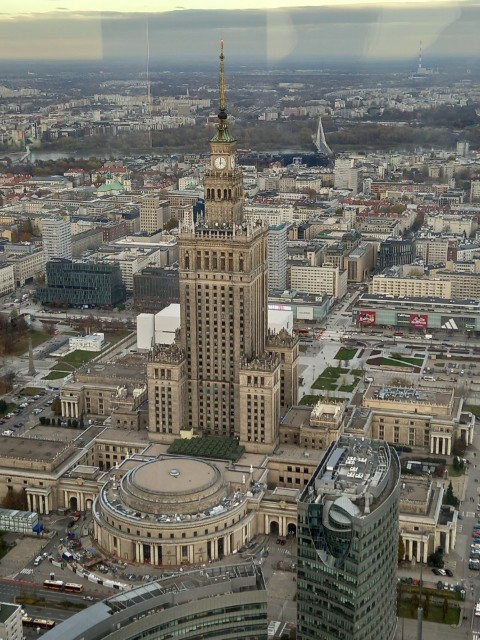 panorama centrum Warszawy