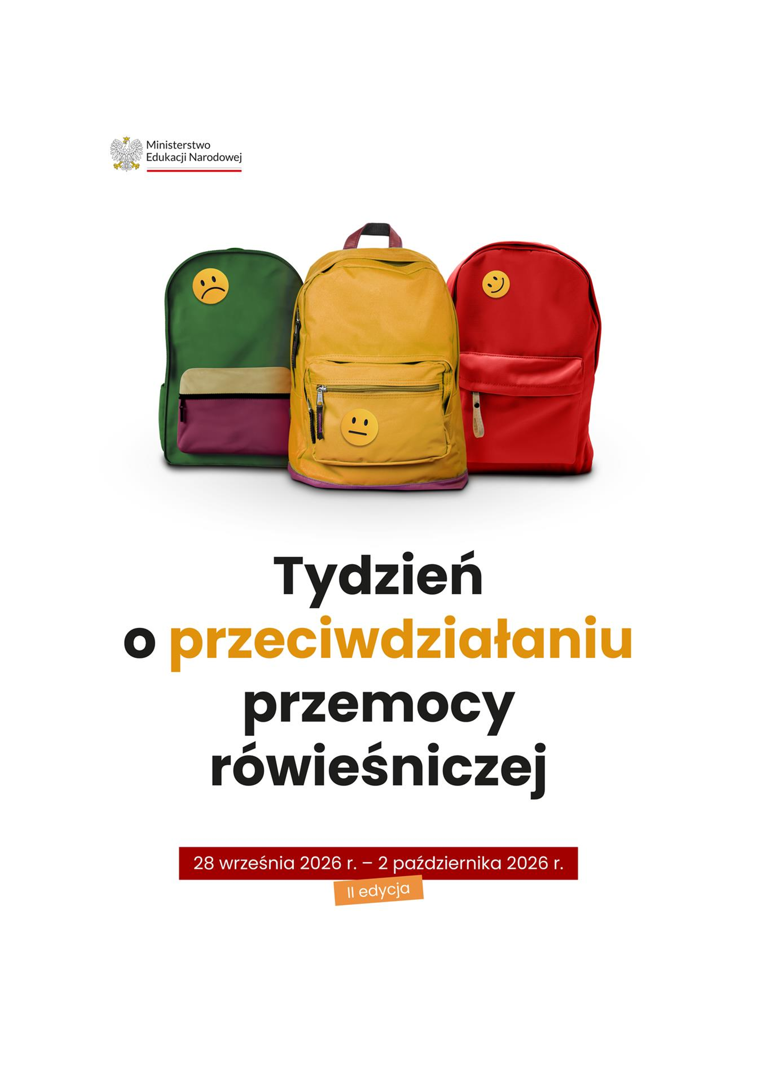 Przeciwdziałanie przemocy rówieśniczej - plakat MEN 