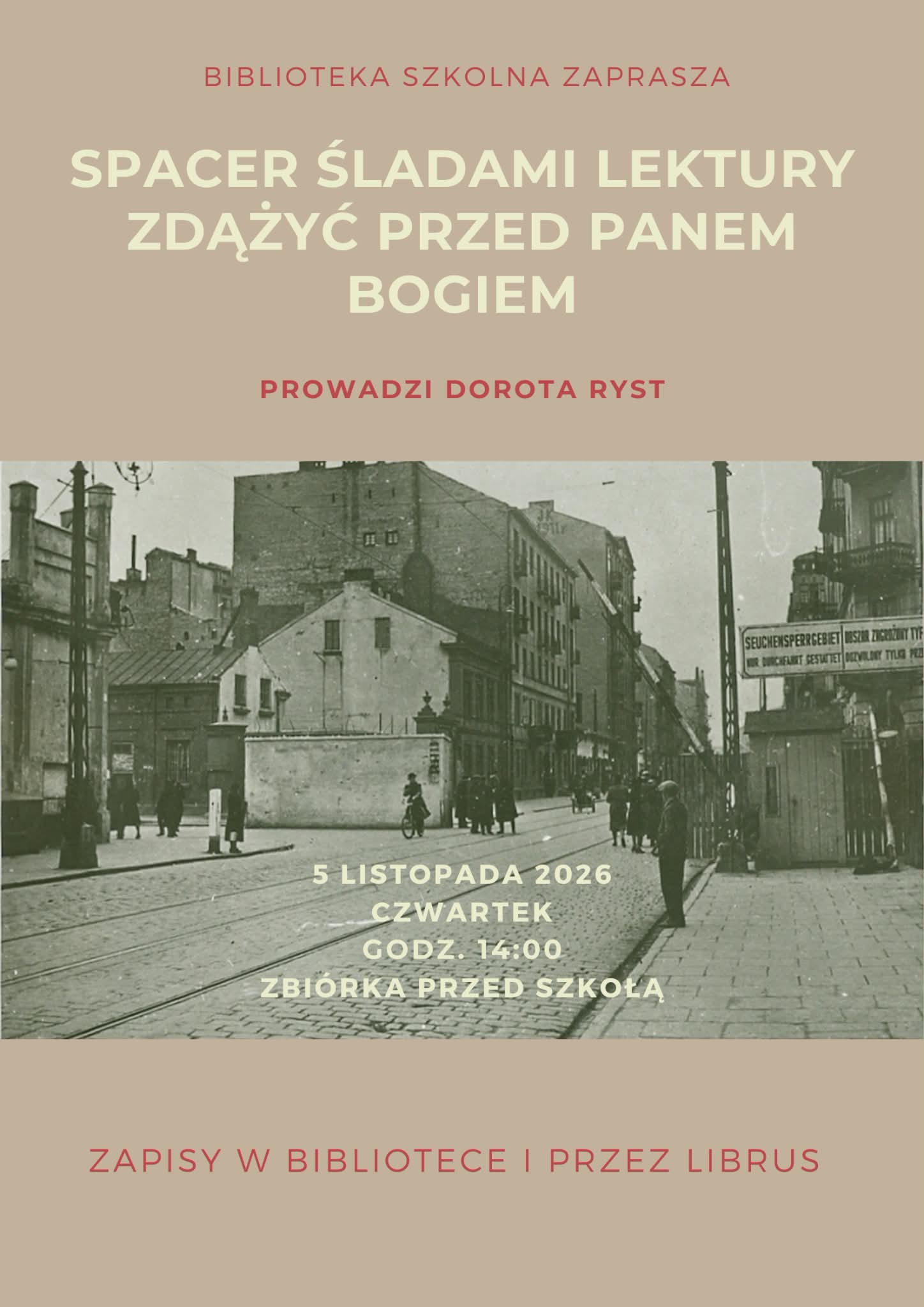 plakat z informacjami o wydarzeniu